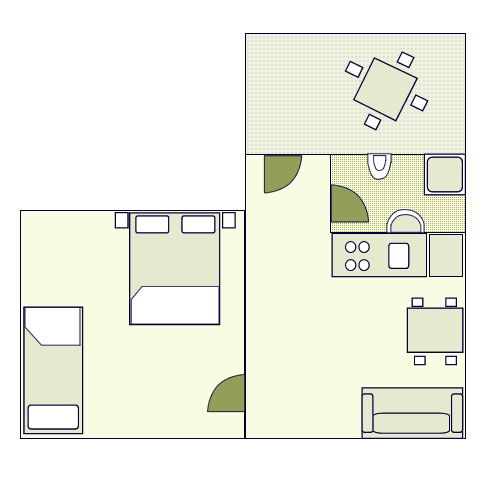 Schema essenziale dell'appartamento - 4 - 2-4