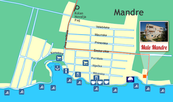 Apartments  Male Mandre - Mandre (Map)